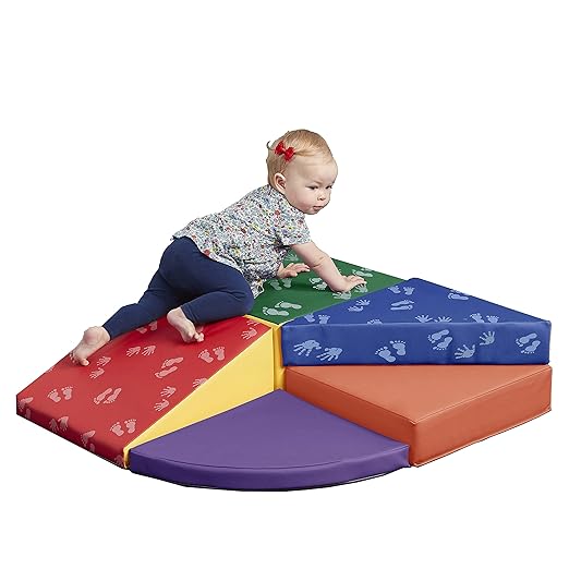 ECR4Kids SoftZone Junior Tiny Twisting Climber, Beginner Playset, Hands and Feet, 5-Piece