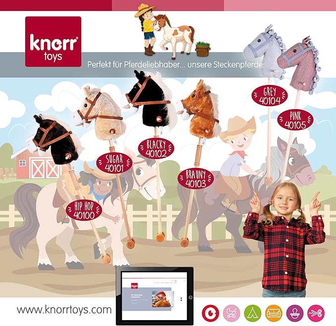 Knorrtoys 40101 Sugar Horse Light Brown