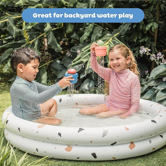 Tiger Tribe Bath Pop-Up Mushroom: Water-Activated Peek-A-Boo Toy for Kids, Eco-Friendly, Sensory Play, Bioplastic, Ages 0-4