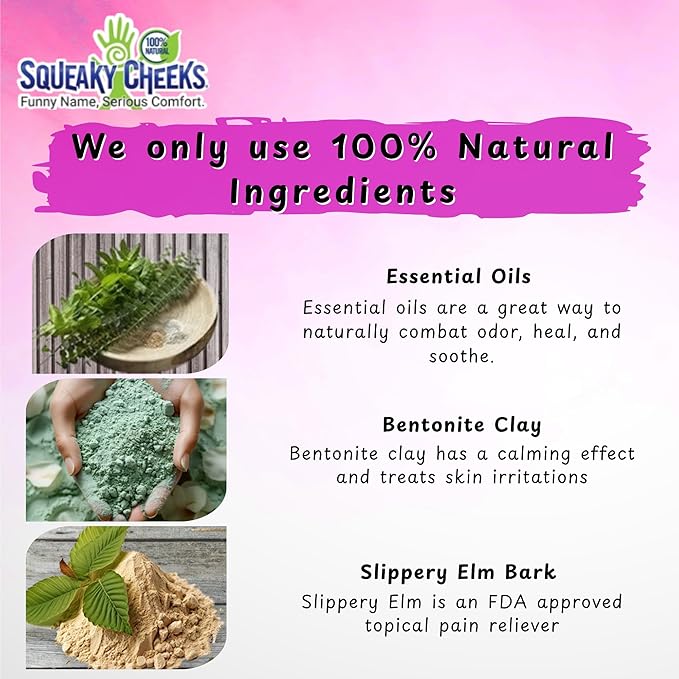 Squeaky Cheeks Baby Powder (5oz) | Organic | Unscented Talc-Free and All Natural Powder | Effective Relief from Rash Wetness and Itching | Also Ideal for Adults