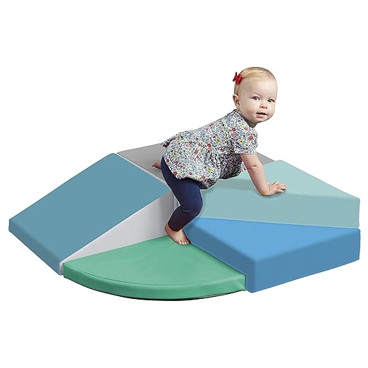 ECR4Kids SoftZone Junior Tiny Twisting Climber, Beginner Playset, Contemporary, 5-Piece