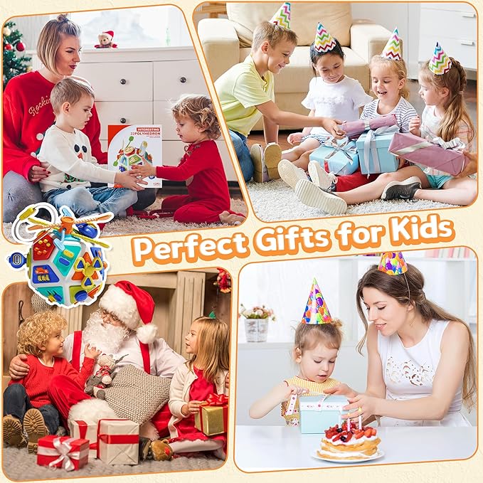 22-in-1 Busy Board for 1 Year Old, Activity Cube Montessori Sensory Toys for for Toddler 1-3, Early Educational Travel Toy for 1 Year Old Kid , Fine Motor Skills Gifts for Infant 12-18 M+ Boys & Girls