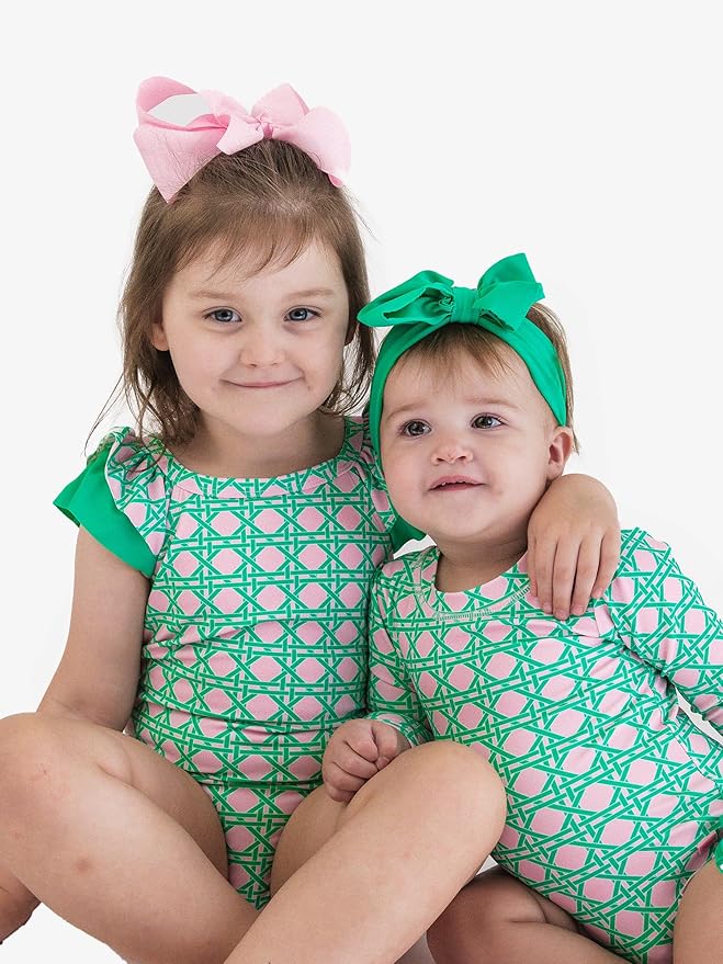 RuffleButts® Girls Swim Bow Headband
