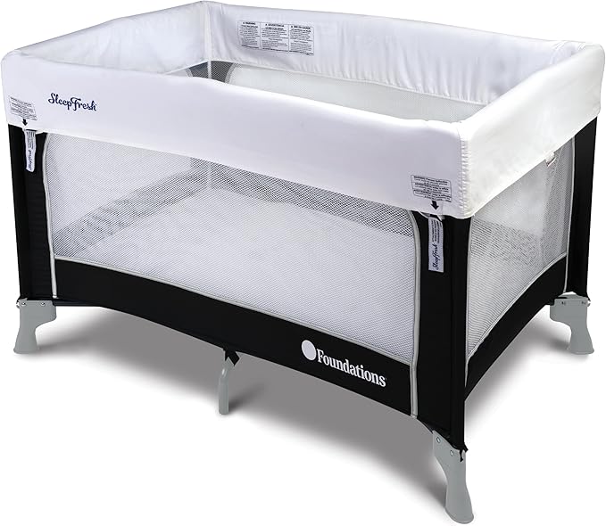 Foundations SnugFresh Travel Yard Sheets, 12-Pack, Durable & Can Be Laundered, Easily Fastens onto SnugFresh Travel Yards, Made from Microfiber Material, White