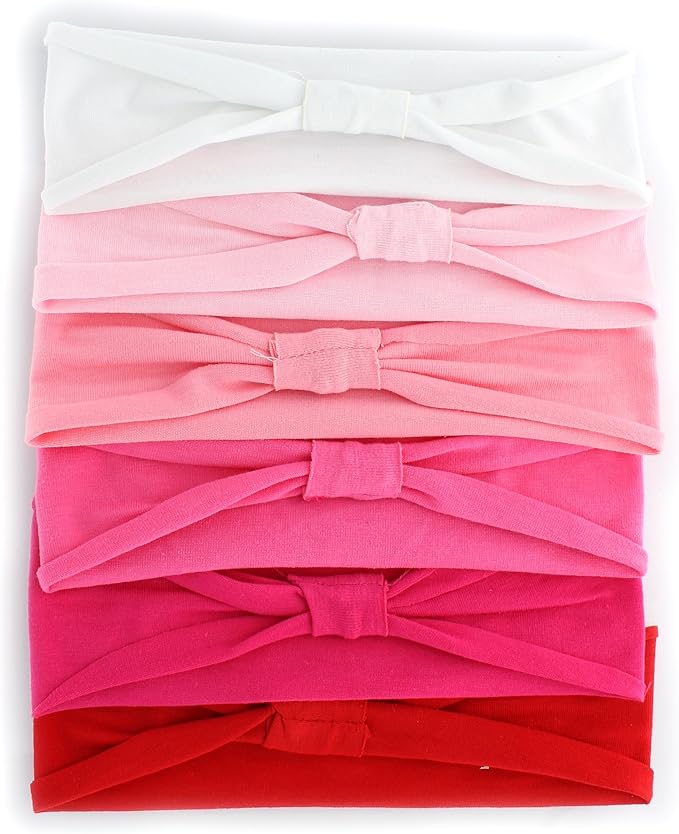 Jersey Knit Cotton Baby Headbands, Infant Size Packs