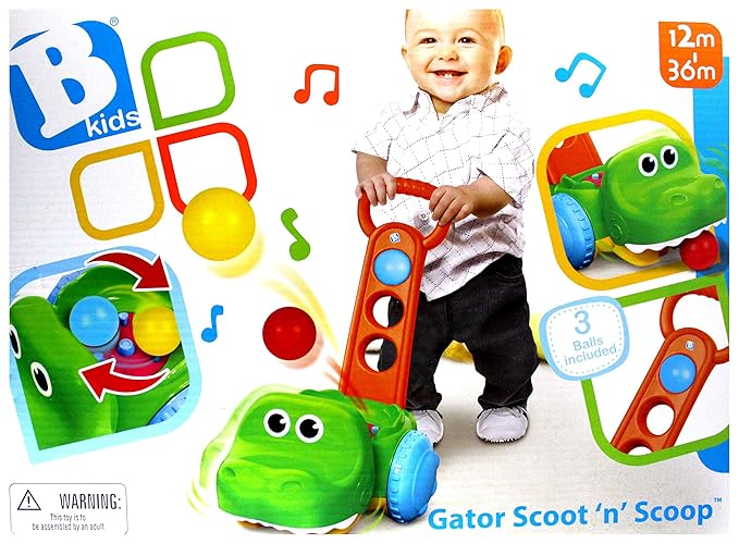 Infantino BKIDS Gator Scoot N' Scoop, 8", Multi