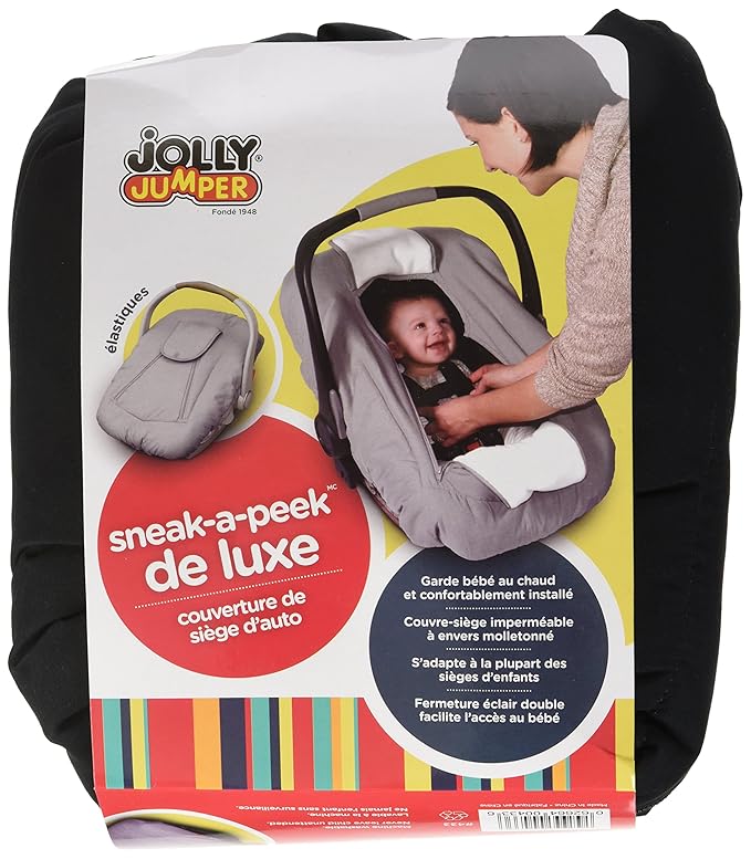 Jolly Jumper Deluxe Sneak-A-Peek - Black