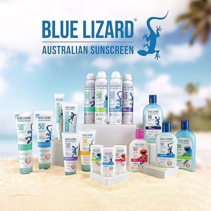 BLUE LIZARD Baby Mineral Sunscreen with Zinc Oxide, SPF 50+, Water Resistant, UVA/UVB Protection with Smart Bottle Technology - Fragrance Free, 8.75 oz