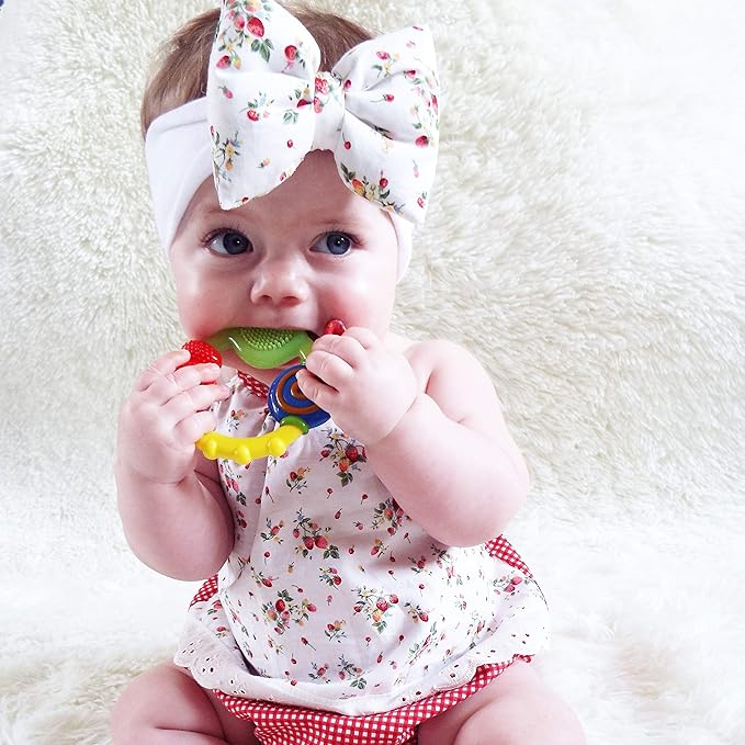 Nuby Wacky Teething Ring, Multicolor (Pack of 16)