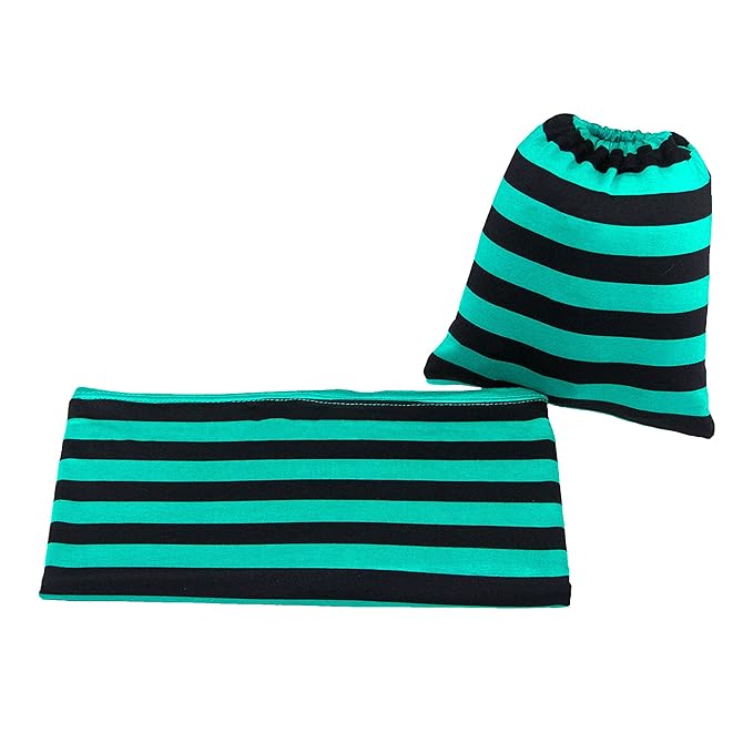 JLIKA Baby Car Seat Covers - Stretchy Infant Canopy and Nursing cover for breastfeeding newborns infants babies girls boys best shower gift maternity apron infinity scarf carseats! (Teal/Black Stripe)