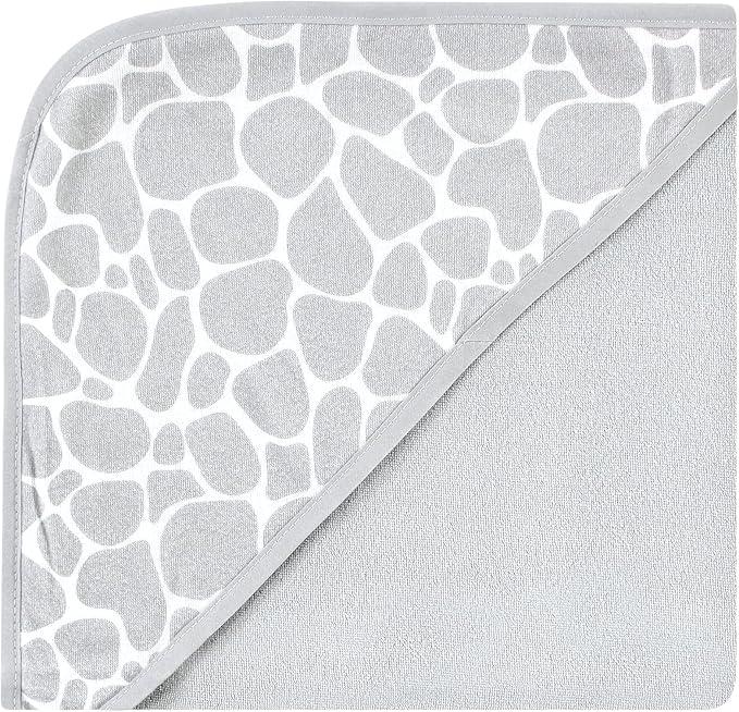 Hudson Baby Unisex Baby Cotton Rich Hooded Towels, Safari Life, One Size