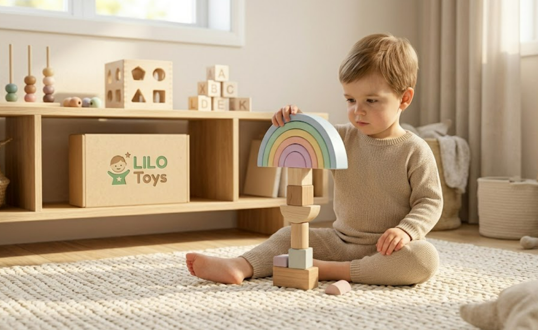Beyond Colors and Shapes: How Wooden Rainbow Stackers Develop Spatial Problem-Solving