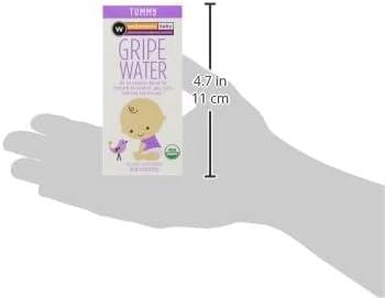 Wellements Organic Gripe Water for Tummy, 4 Fl Oz, 3 Count, Pediatrician Recommended to Ease Infant Stomach Discomfort and Gas