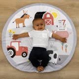 Parent's Choice Milestone Playmat with Marker Cards, Boy, Girl, Tummy Time (Farm)