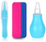 Baby Grooming and Healthcare Kit, Portable Baby Safety Care Set with Hair Brush Comb Nail Clipper Nasal Aspirator for Nursery Newborn Infant Girl Boy (25 in 1 Blue)