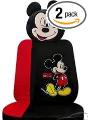 Mickey Mouse Car Seat Cover with Headrest Cover (Mickey Fun Collection)
