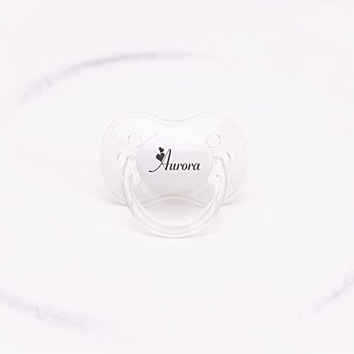 Personalized Pacifier with Name, 2 Pack Pink (6-18 Months)