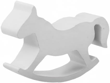 ULTNICE Small Wooden Rocking Horse Kids Toys - White