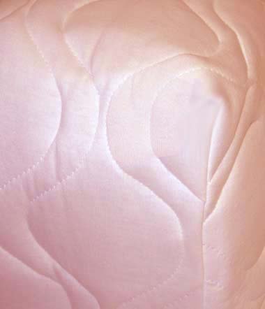 SheetWorld Fitted Qulted Square Playard Pad 36 x 36, Solid Pink - Made in USA