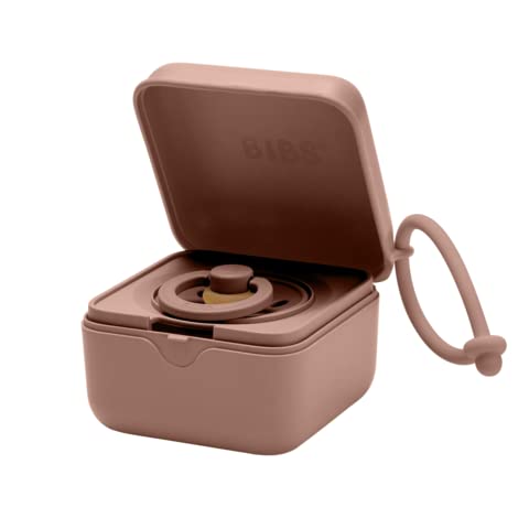 BIBS Pacifier Box with Loop for Storing & Carrying Soothers | 100% BPA Free Material | Designed & Made in Denmark | Woodchuck