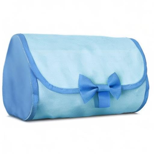 Chicco Baby Bath Set, Gift Idea, Birth Gift, with Comb, Soft Brush, Thermometer, Sponge Bath Glove and Scissors, Baby Hygiene, Light Blue