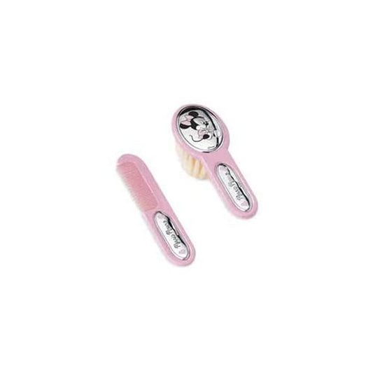 Disney Baby Early Childhood Gift Box Set with Hair Brush and Comb Essential among Baby Accessories with Minnie Mouse Finish in Silver