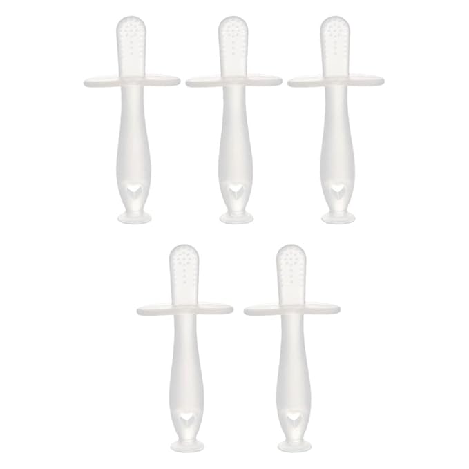 EXCEART 5Pcs Silicone Baby Teething Stick Clear Toddler Teethers Baby Chew Stick for Newborn Baby Healthy Molar Growth Toys