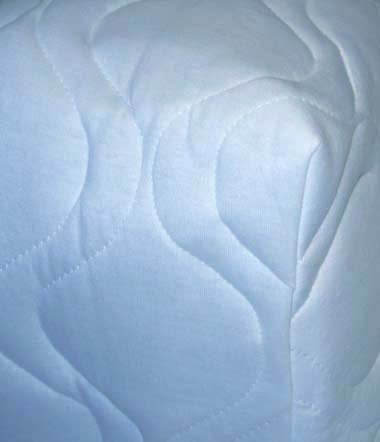SheetWorld Quilted Fitted Pad Fits Graco Tot Bloc Square Playard 36 x 36, Solid Blue - Made in USA