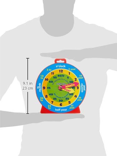 Premier Stationery Clever Kidz Magnetic Clever Clock, 23cm, Fun Learning Clock for Kids, Magnets Included