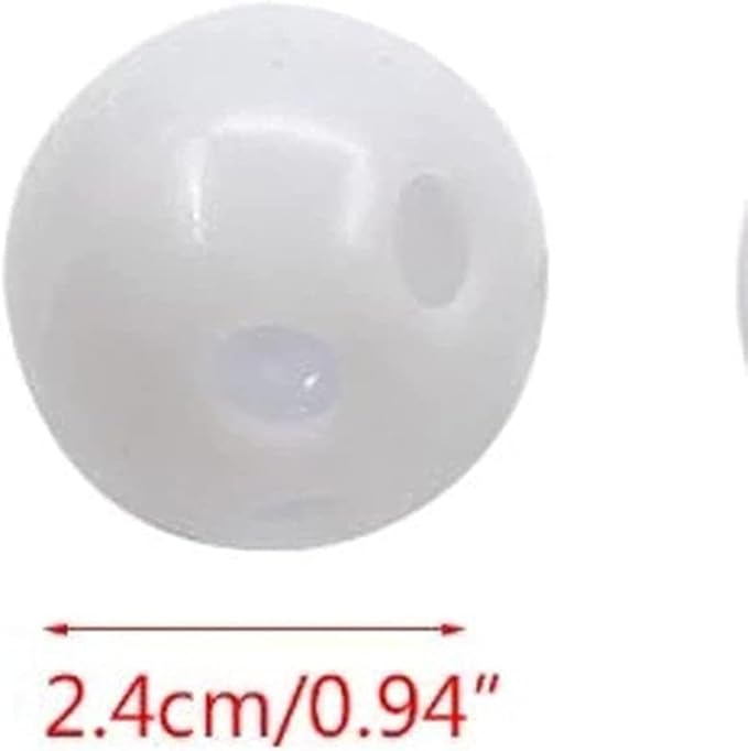 10 Pcs White Rattle Balls Inserts Rattle Box Repair Doll Noise Maker Noise Maker Insert Rattle for Animal Puppet Doll Baby Pet Baby Rattles and Plush Rings