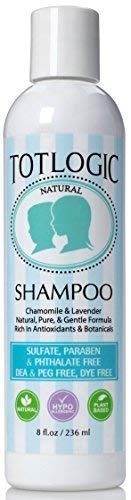 TotLogic Sulfate Free Kids Shampoo - 8 oz Original Scent - Gentle and Paraben Free Non-Toxic Plant Based Formula Safe for Babies and Toddlers, Natural Essential Oils