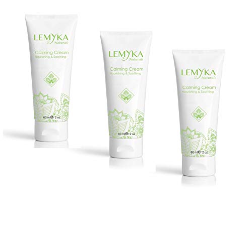 LEMYKA Eczema Flare Defense Natural Calming Cream - 3 Pack Bundle, for Infants, babies, kids, and adults with Eczema (Atopic Dermatitis), Dry Itchy Patches, Skin Rashes, Steroid Free