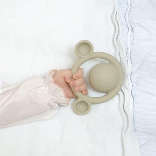 Moluk 43401 Nigi, Nagi & Nogi, Innovative Gripping and Teething Toy, Educational Toy, Pastel Colours, Baby Toy from 0+ Months, Light Blue, Pink, Light Grey