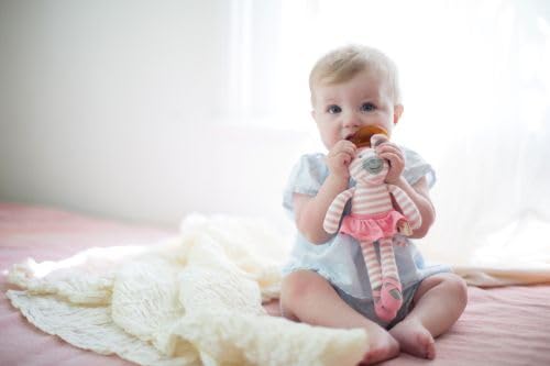 Organic Farm Buddies by Apple Park Pacifier Buddy | Non-Toxic, Hypoallergenic, 100% Organic Cotton for 0m+ | Pacifier Holder for Newborns and Infants