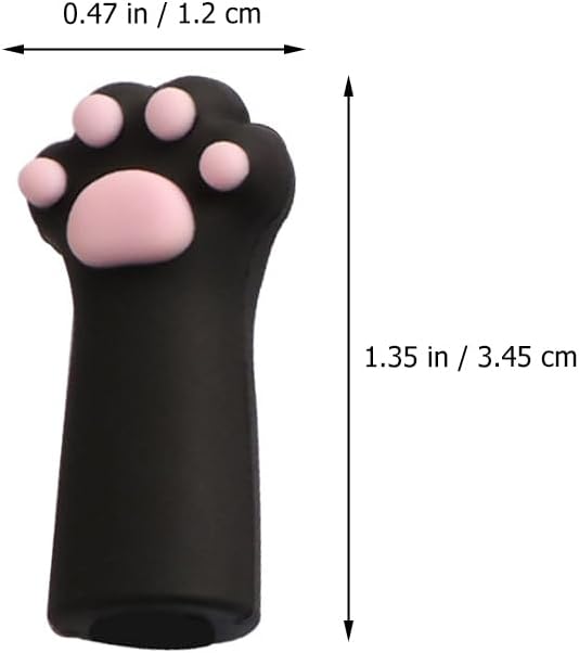 VOSAREA 9pcs Cat Paw Protector Scissors Safety Scissors Tip Cap Cuticle Manicure Tools Cover Animal Nippers Cover Metal Shears Nipper Sleeve Child PVC Soft Glue Cartoon Pointed Hat