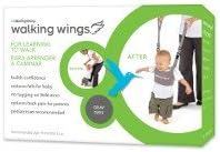 Upspring Baby Walking Wings Learn to Walk Assistant, Gray, Handheld Baby Walker Harness for Babies and Toddlers