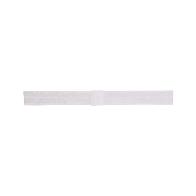 Jomila Pack of 24 Interchangeable Nylon Headbands for Newborn Toddler Baby Girls High Stretchy Add-A-Bow Elastic Head Bands (FOE White 24 pcs)