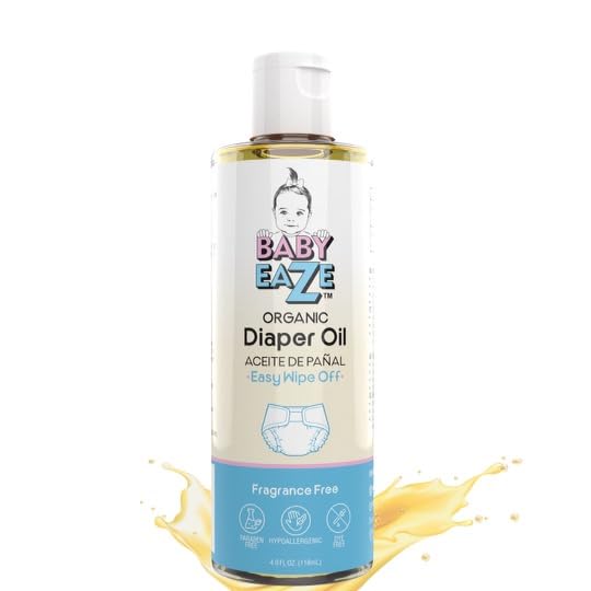 Organic Baby Diaper Oil - Gentle, Mess-Free Alternative to Rash Creams & Sprays, Hands-Free Use, Unscented