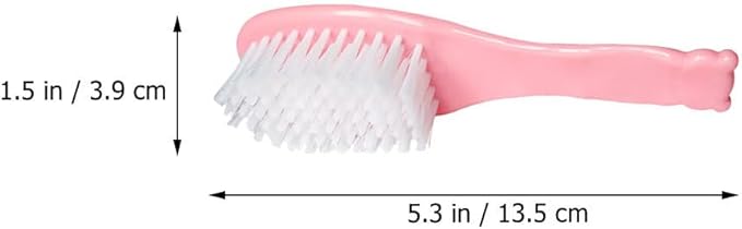 Baby Hair Brush and Comb Set for Newborns Infant Hair Care Lightweight Portable 5.31 Inch Household Infant Convenient Soft Synthetic Hairbrush for Gentle Scalp Massage and Detangling