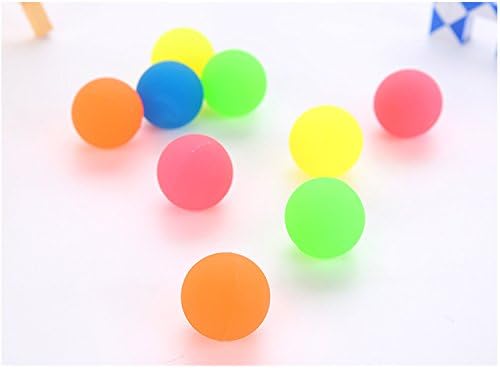 Mydio 100 Pack Bouncy Balls,Assorted Color,Solid Color High Bouncing Balls for Kids Playtime and Prize