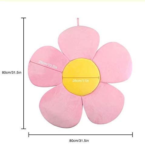 Baby Bath Lotus Cushion Sink Bather Petal Newborn Bathtub Mat Bathing Tub Seat Support Lounger Flower Bathing Pad Non-Slip Safety Sink Insert Tub Pink