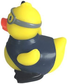 3" Rubber Duck [Sealed Hole, Floats Upright] - Baby Safe Bathtub Bathing Toy - Snorkel Rubber Duck