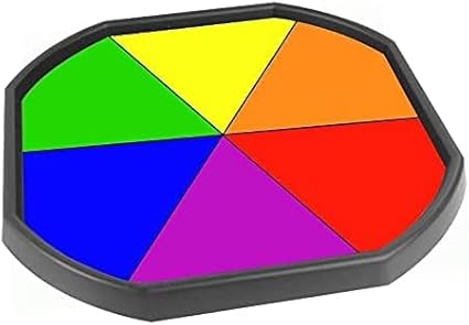 Rainbow Children's Tuff Tray Play Mat - 33.8 x 33.8 Inches - Vinyl - Tuff Tray NOT Included