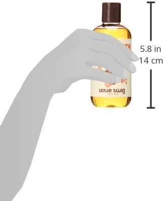 Little Twig Bubble Bath, Baby Bath Essential with Natural Plant Derived Formula, Vegan, Gluten-Free, Paraben-Free, Happy Tangerine Scent, 8.5 fl. oz.