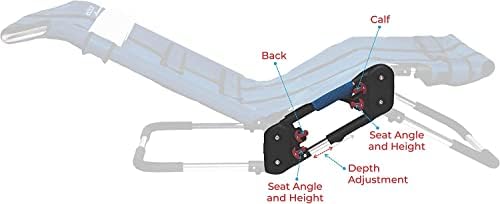 Anchor Pediatric Bath Chair for Kids with Special Needs by Circle Specialty- Adjustable Bath Chair for Children & Teens- Fast-Drying Mesh Fabric, Head Rest, Support Bars, Positioning Straps (X-Small)