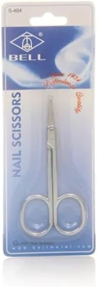 Bell Imported Nail And Safety Cut Nostril Scissor Combo Pack Scissors (Set of 2, Silver)