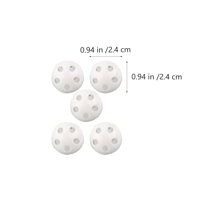 50Pcs Rattle Balls Inserts Rattle Box Repair Doll Noise Maker Noise Maker Insert Toy for Baby Pet Toy Animal Puppet Doll 24mm