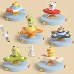 Yummy Baby 3PCS Suction Cup Spinner Toys for Girls and Boys, Perfect for Birthday, Sensory Bath Toys for Toddlers (3 Pack) (Set 2)