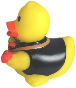 3" Rubber Duck [Sealed Hole, Floats Upright] - Baby Safe Bathtub Bathing Toy - Rock N' Roll Rubber Duck 2