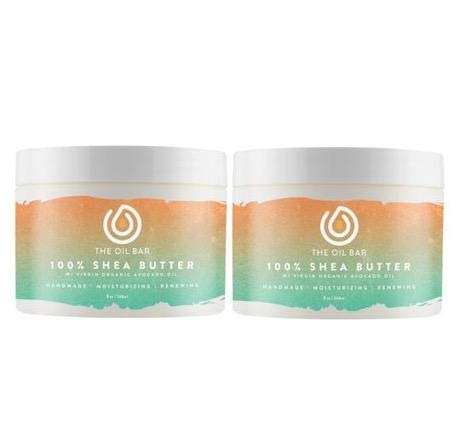 Squeaky Clean Scented 100% Shea Butter - 2 x 8 oz Jars